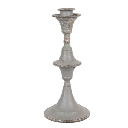 Ljusstake 26 Cm Ljusstake i grå metall