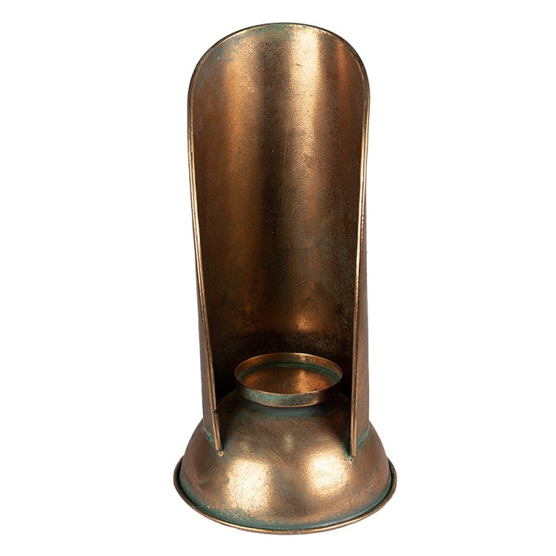 Ljusstake 35 Cm Kopparfärgad metall