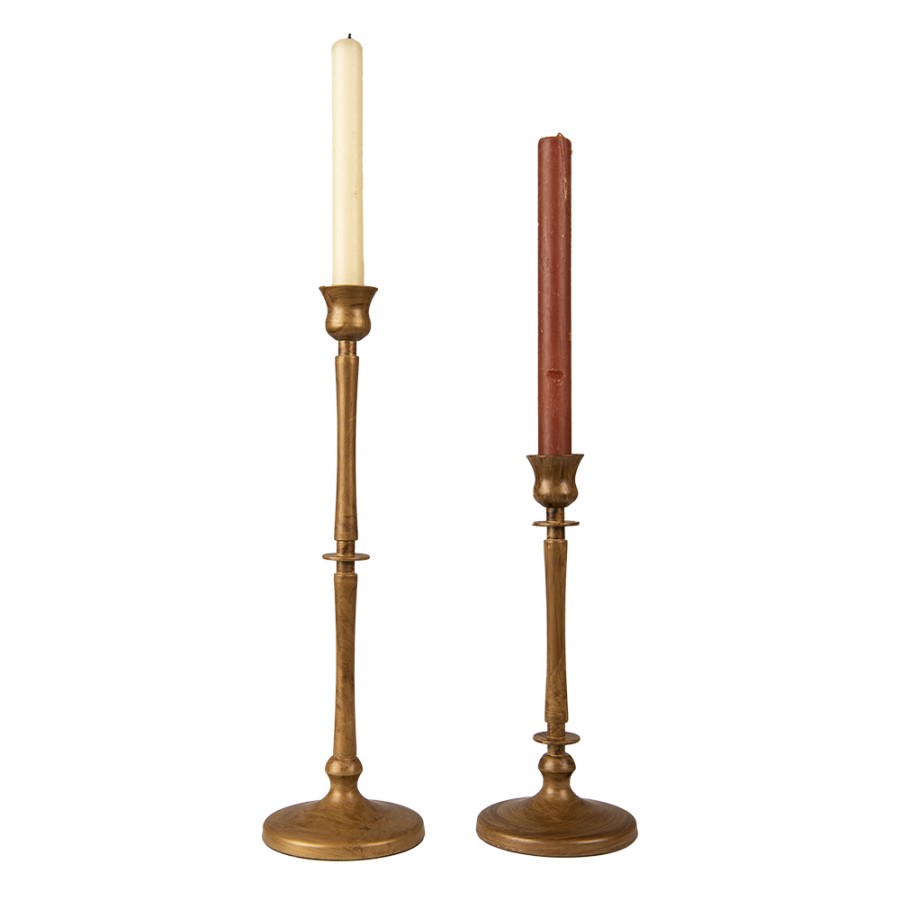 Ljusstake Guld Ø 11x24 cm
