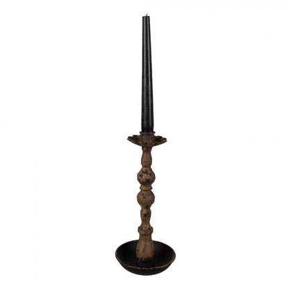 Ljusstake Svart Ø 11x25 cm