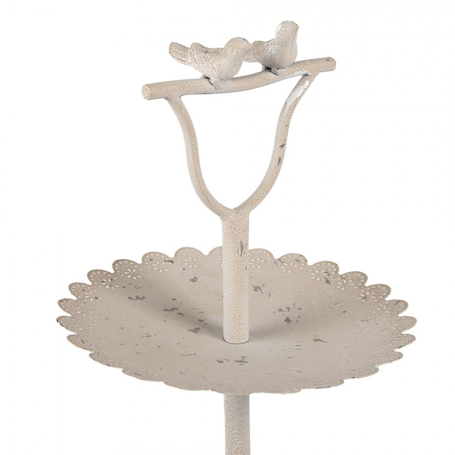 Dekorativt Fat 2-vånings tårtställ Beige Ø 32x51 cm