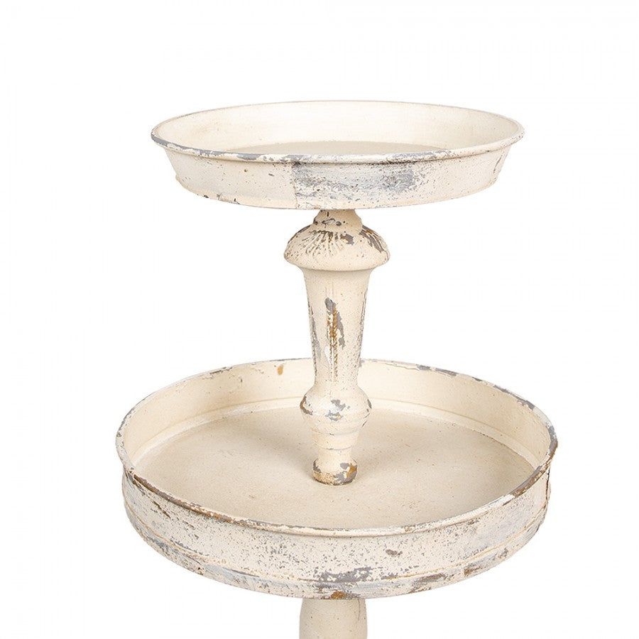 Dekorativt Fat 3-vånings tårtställ Beige Ø 42x75 cm