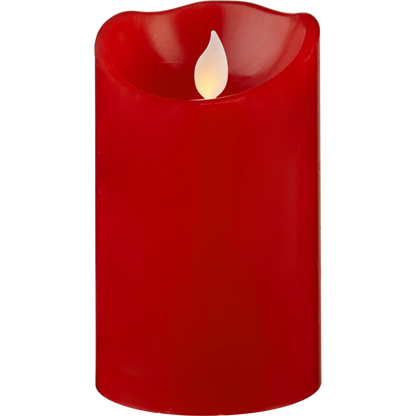 LED Ljus Batteri Blockljus M-Twinkle Röd 7,5x12,5cm