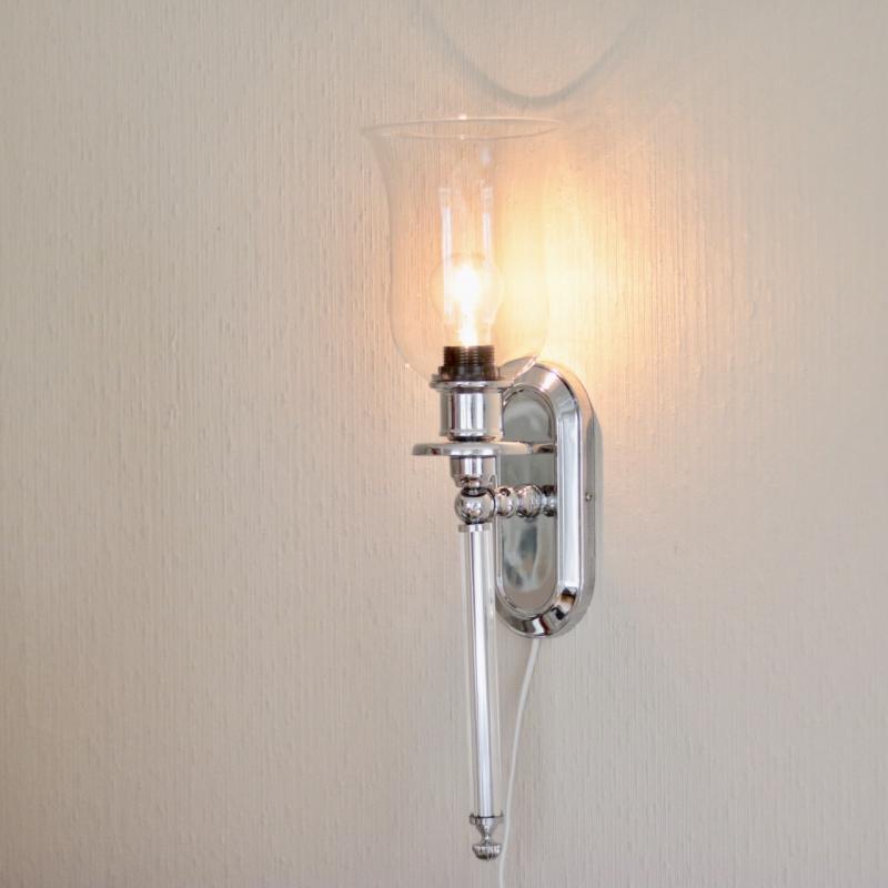 Vägglampa Kristall Lyx 56 cm
