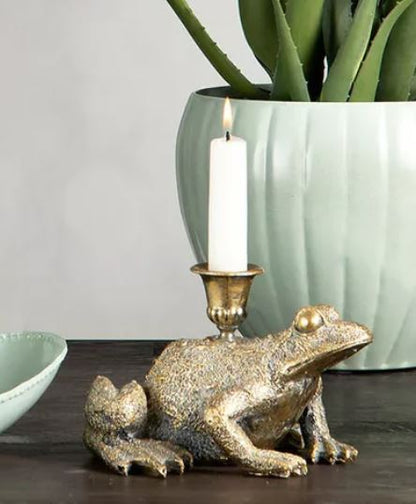 Ljusstake Groda G.Brun 17x18x11cm HH