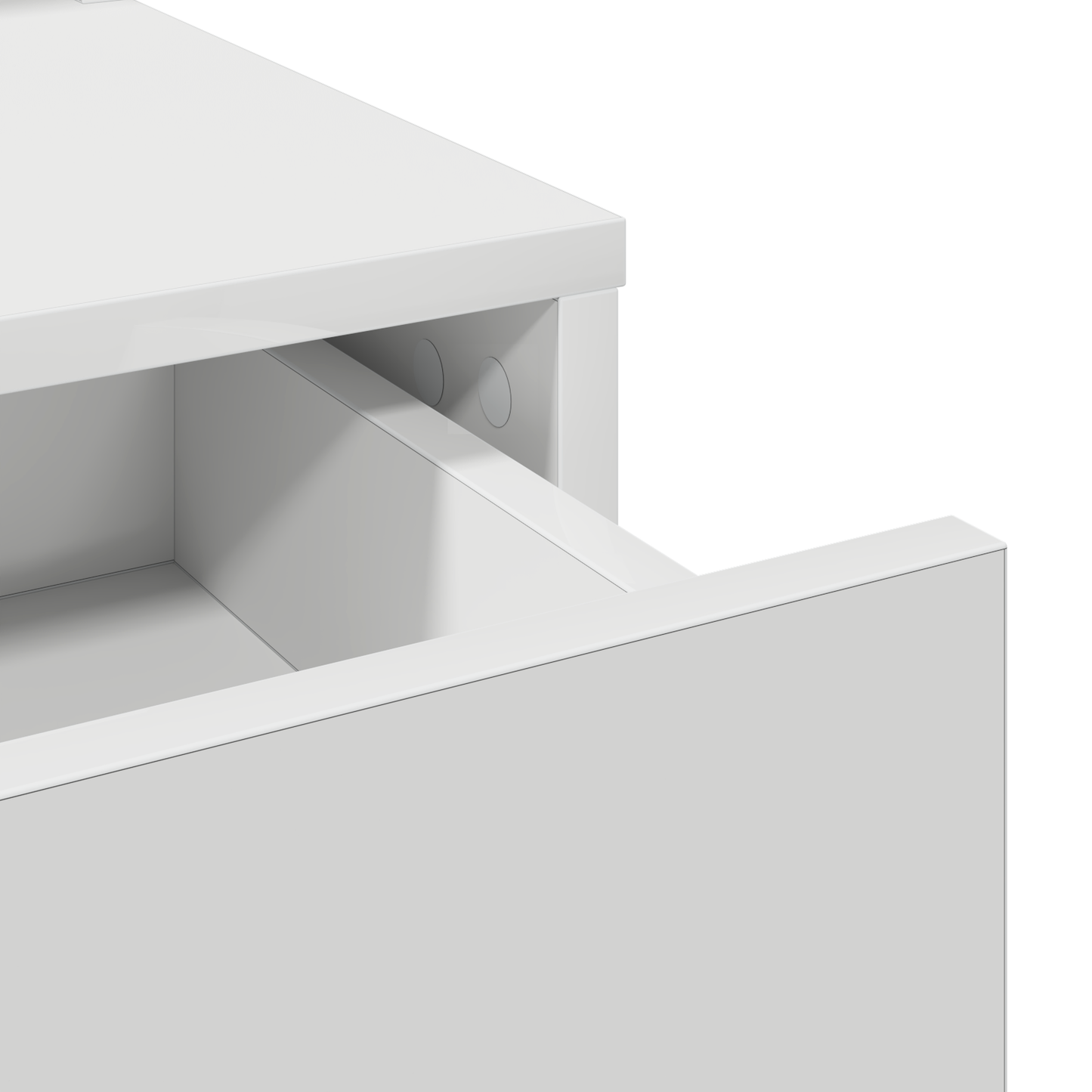 Sminkbord Smyckebord med låda Vit 50 x 41 x 140 cm