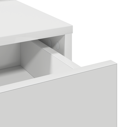 Sminkbord Smyckebord med låda Vit 50 x 41 x 140 cm