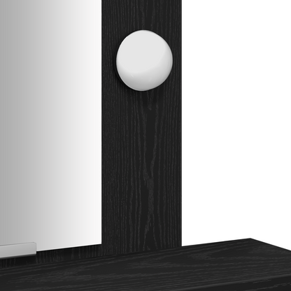 Sminkbord Smyckebord med låda Svart 50 x 41 x 140 cm