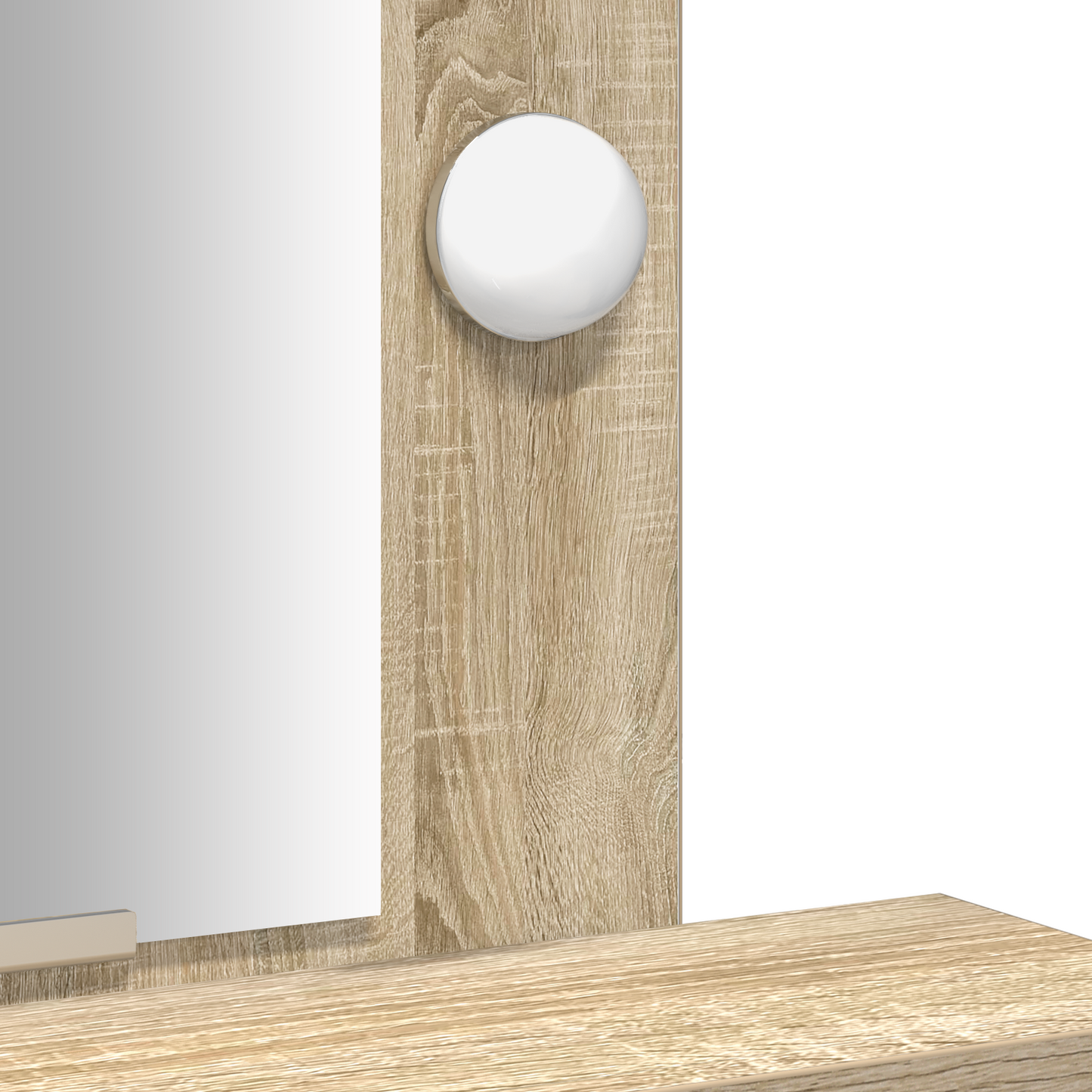 Sminkbord Smyckebord med låda Brun 50 x 41 x 140 cm