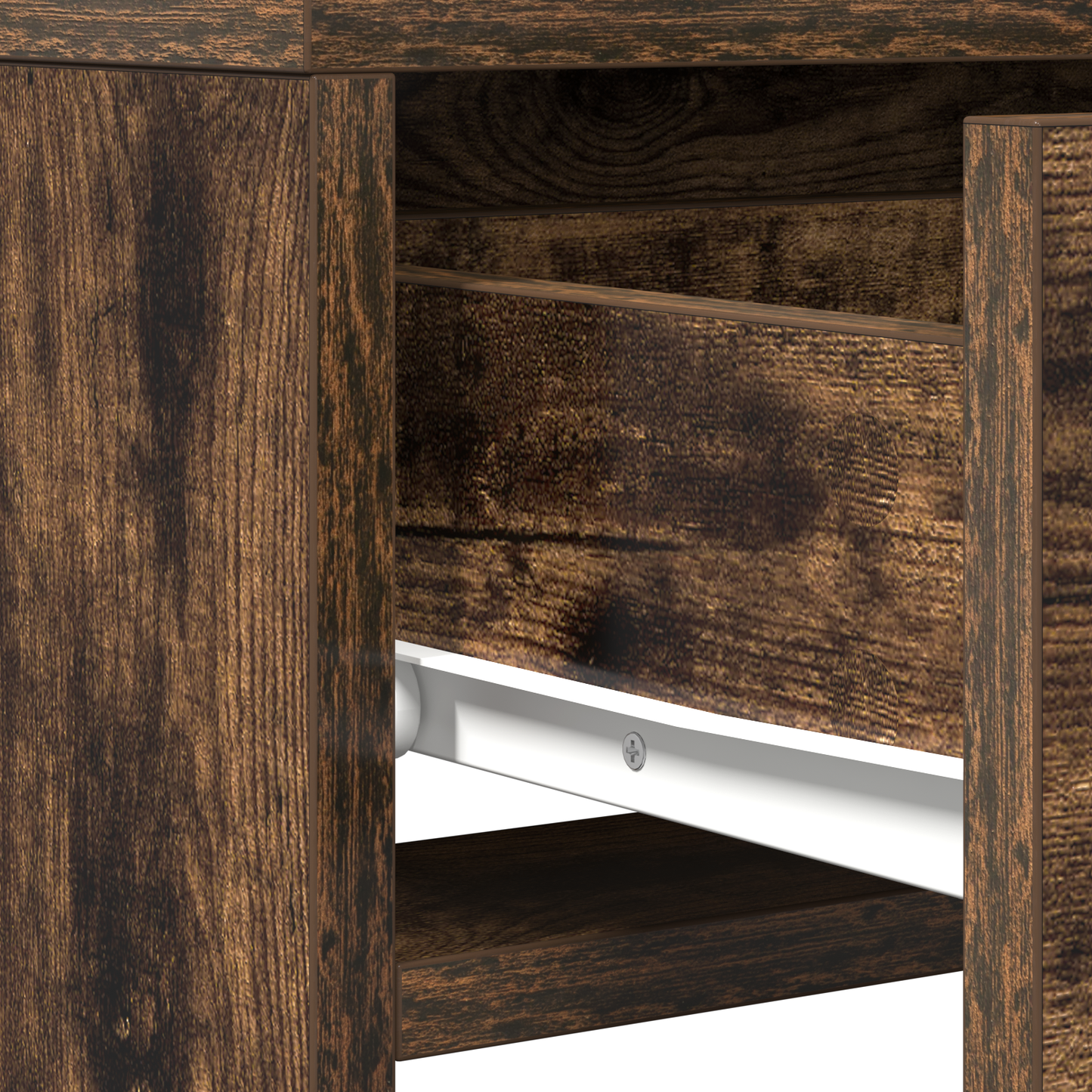 Sminkbord Smyckebord med låda Brun 50 x 41 x 140 cm