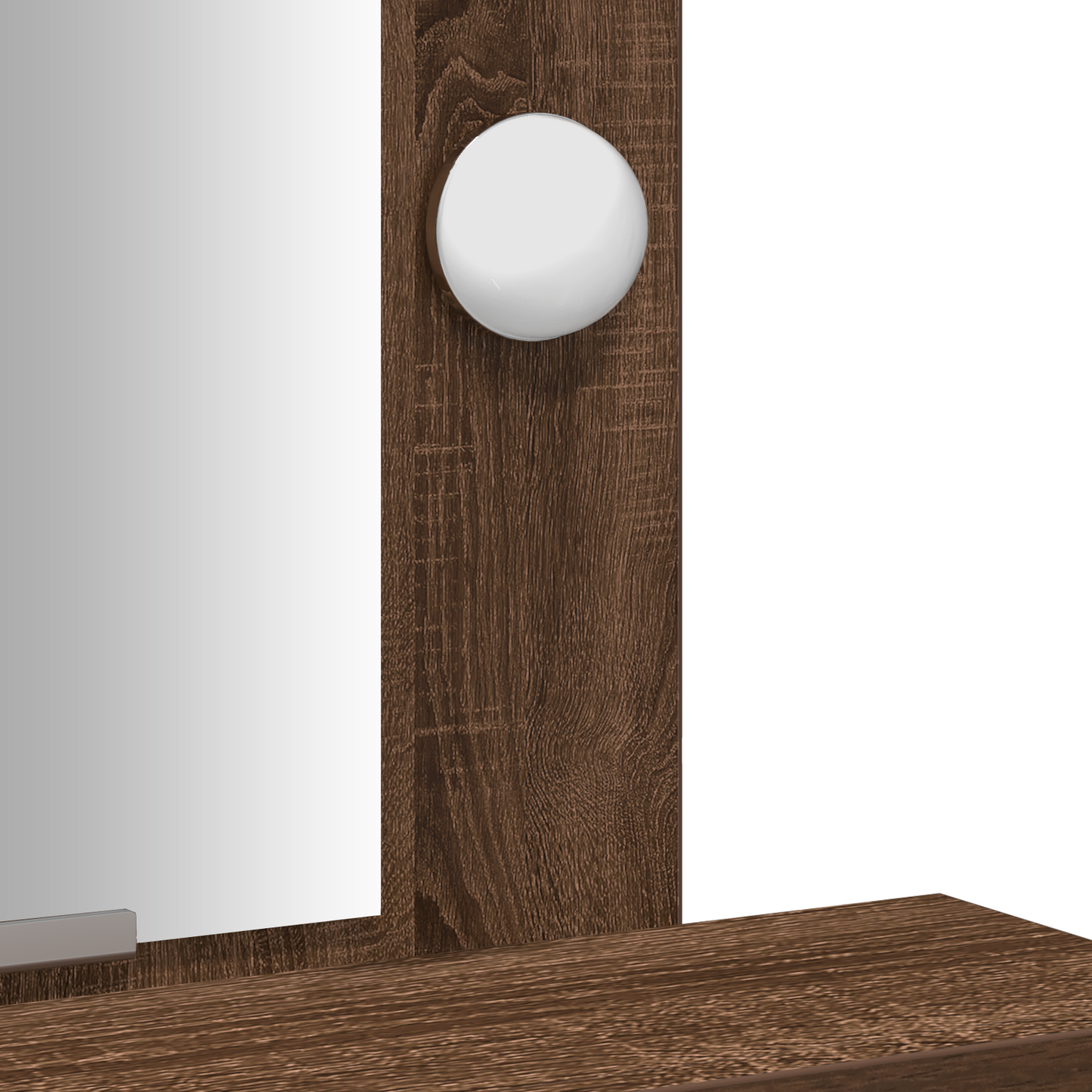 Sminkbord Smyckebord med låda Brun 50 x 41 x 140 cm