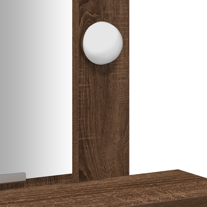 Sminkbord Smyckebord med låda Brun 50 x 41 x 140 cm