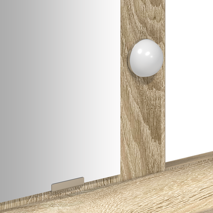 Sminkbord Smyckebord med låda Brun 79 x 41 x 140 cm