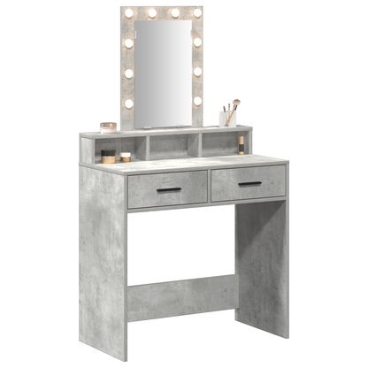 Sminkbord Smyckebord med låda Grå 79 x 41 x 140 cm