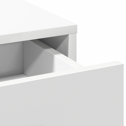 Sminkbord Smyckebord med låda Vit 100 x 41 x 140 cm