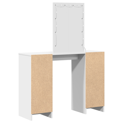 Sminkbord Smyckebord med lagring Vit 102 x 33 x 135 cm