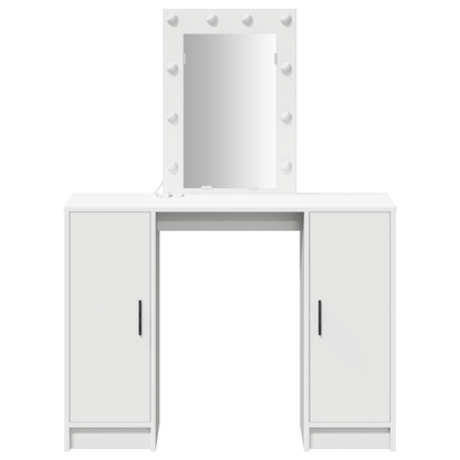 Sminkbord Smyckebord med lagring Vit 102 x 33 x 135 cm