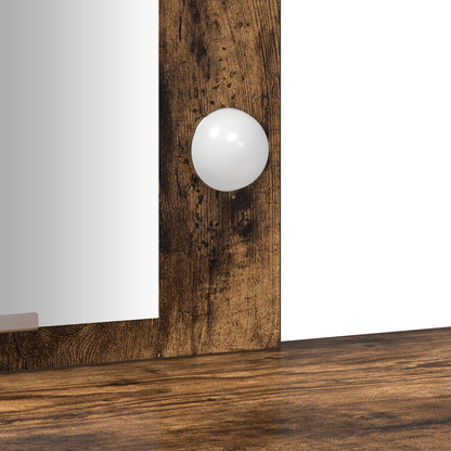 Sminkbord Smyckebord med lagring Brun 102 x 33 x 135 cm