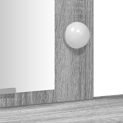 Sminkbord Smyckebord med lagring Grå 102 x 33 x 135 cm