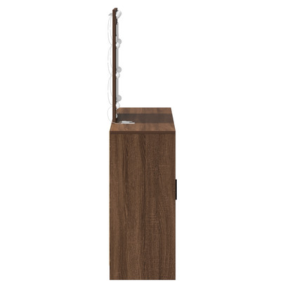 Sminkbord Smyckebord med lagring Brun 102 x 33 x 135 cm