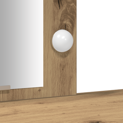 Sminkbord Smyckebord med lagring Brun 102 x 33 x 135 cm