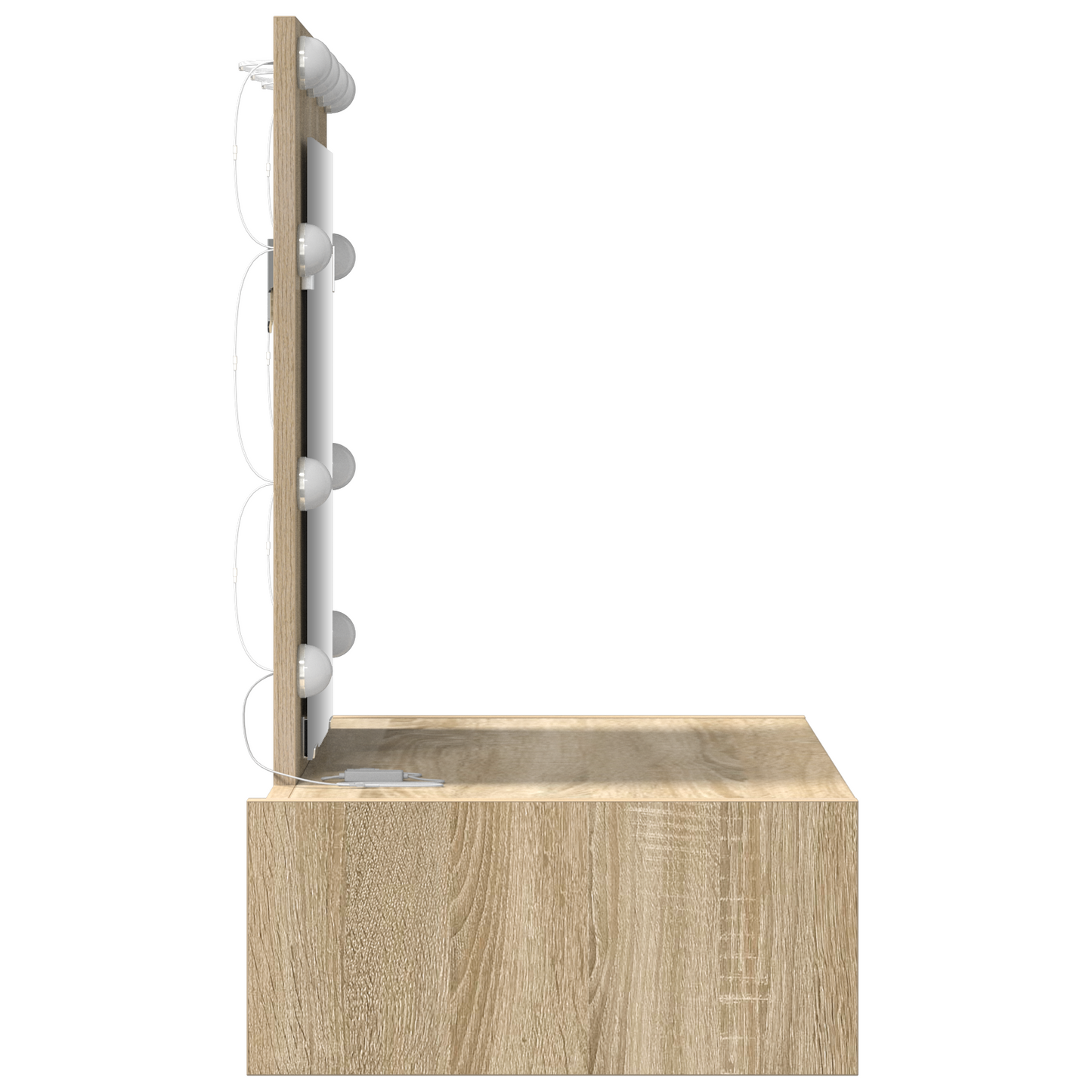 Sminkbord Smyckebord med låda Brun 60 x 40 x 70 cm