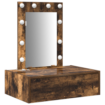 Sminkbord Smyckebord med låda Brun 60 x 40 x 70 cm