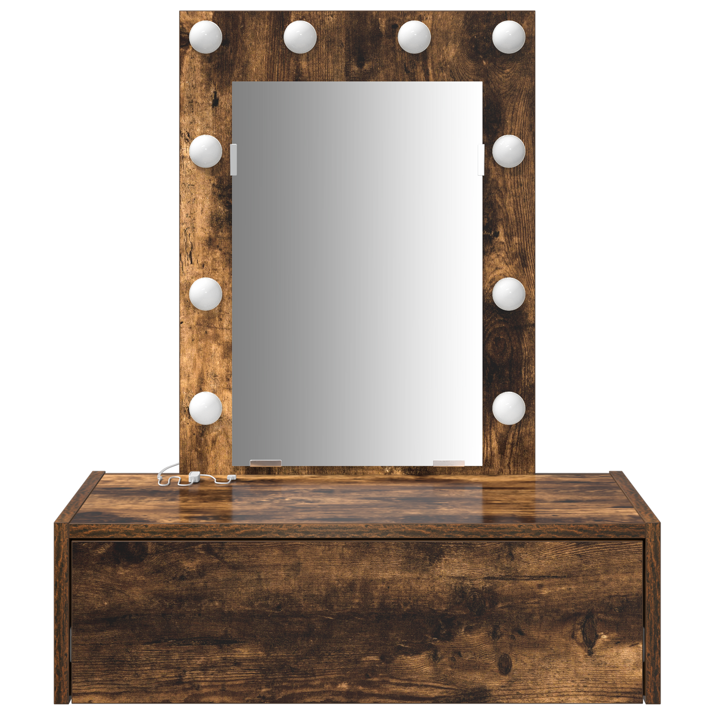 Sminkbord Smyckebord med låda Brun 60 x 40 x 70 cm