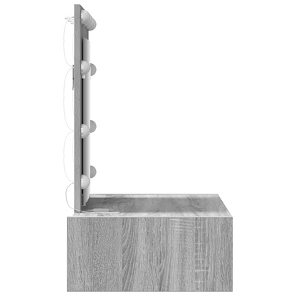 Sminkbord Smyckebord med låda Grå 60 x 40 x 70 cm