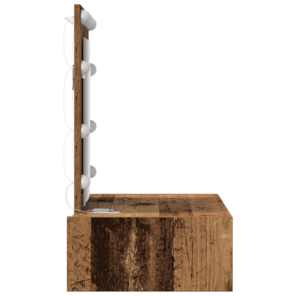 Sminkbord Smyckebord med låda Brun 60 x 40 x 70 cm