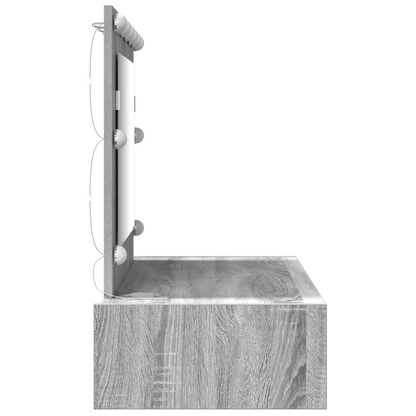 Sminkbord Smyckebord med låda Grå 100 x 40 x 70 cm