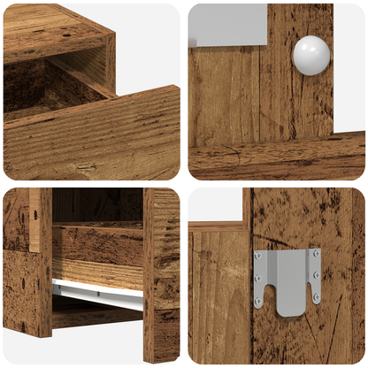 Sminkbord Smyckebord med låda Brun 100 x 40 x 70 cm