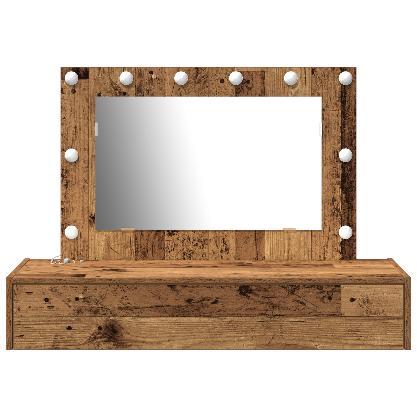 Sminkbord Smyckebord med låda Brun 100 x 40 x 70 cm