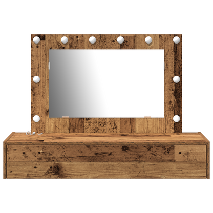 Sminkbord Smyckebord med låda Brun 100 x 40 x 70 cm