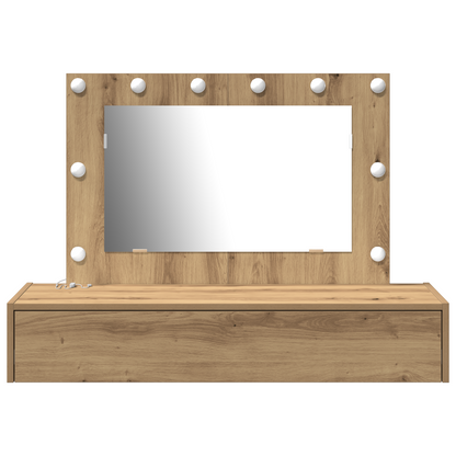 Sminkbord Smyckebord med låda Brun 100 x 40 x 70 cm