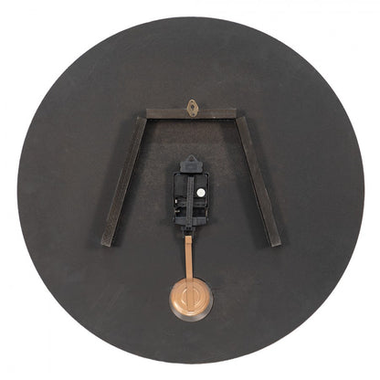 Väggklocka med rörlig pendel 58x4 cm Brun MDF