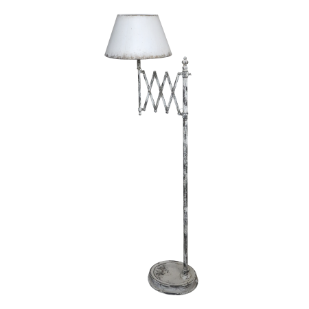 1 Chic Antique Golvlampa H157/L62/38 cm antik creme