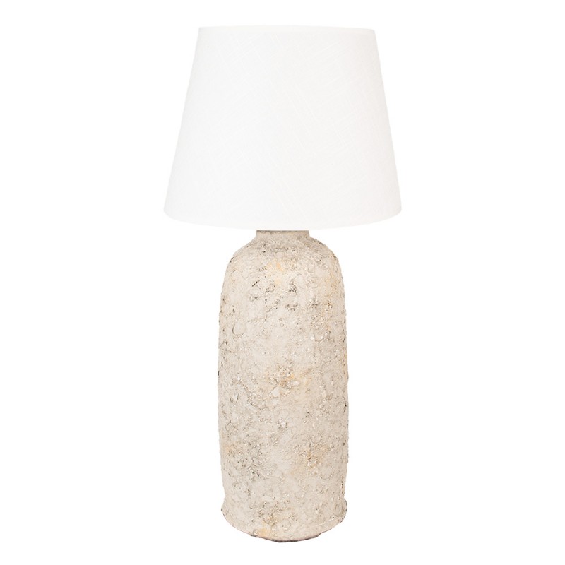 1 Clayre Eef Bordslampa Beige  35x74 cm Terrakotta