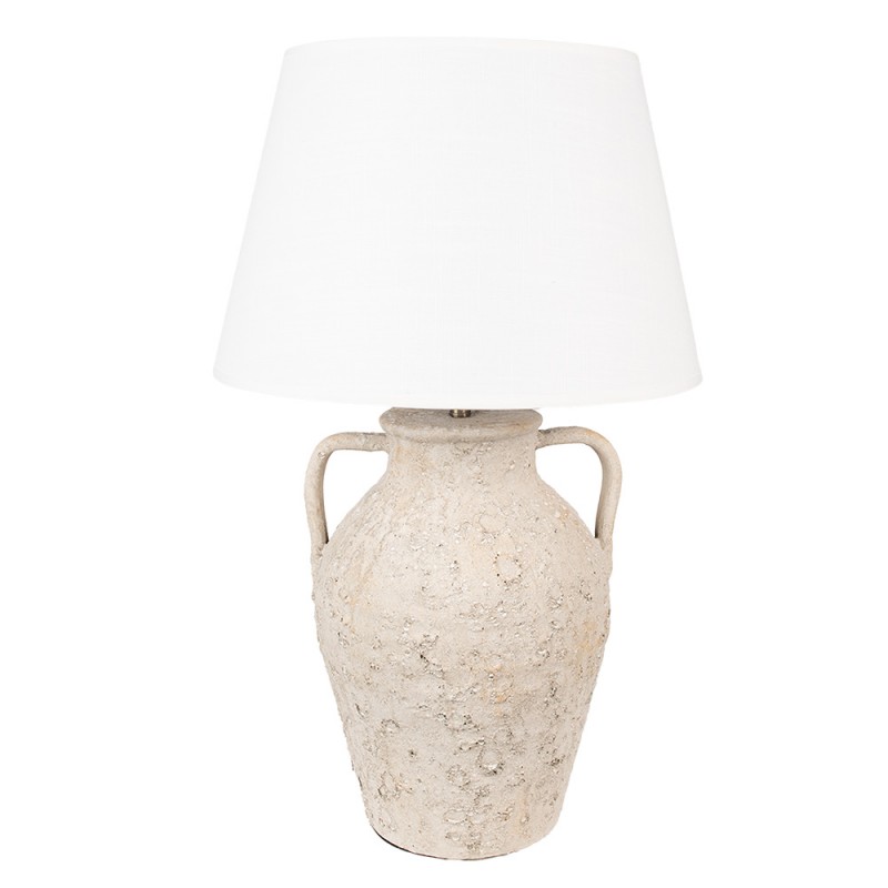 1 Clayre Eef Bordslampa Beige  40x65 cm Terrakotta