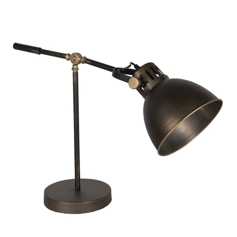 1 Clayre Eef Bordslampa 20x62x60 Cm E27/Max 1x60W Koppar jrn rektangel stende lampa